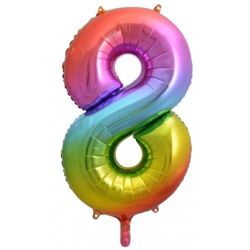 (image for) Number 8 Foil Supershape (Choice of Colours)