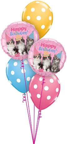 (image for) Birthday Kittens Bouquet - Click Image to Close