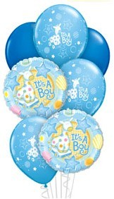 (image for) It's a Boy Soft Giraffe Baby Bouquet - Click Image to Close