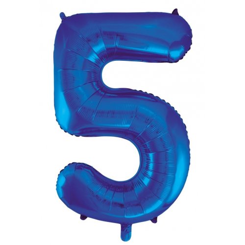 (image for) Number 5 Foil Supershape (Choice of Colours)