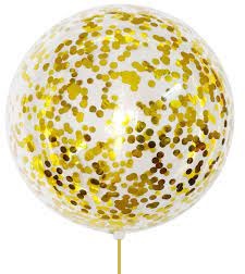 (image for) 60cm Round Latex ~ Confetti (Float time 3+ days) - Click Image to Close