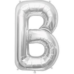 (image for) Letter B Foil Supershape ~ Silver - Click Image to Close