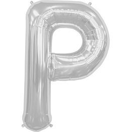 (image for) Letter P Foil Supershape ~ Silver - Click Image to Close