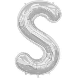 (image for) Letter S Foil Supershape ~ Silver - Click Image to Close