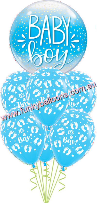 (image for) Baby Boy Bubble Bouquet