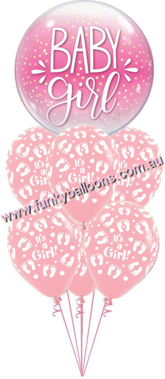 (image for) Baby Girl Bubble Bouquet
