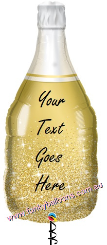 (image for) Personalised Champagne Bottle Balloon