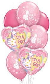 (image for) It's a Girl Soft Pony Baby Bouquet