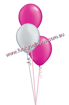 (image for) 3 Balloon Table Bunch (Float Time 3+ Days) - Click Image to Close