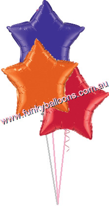 (image for) 3 x Foil Star Table Bunch (Float Time 3+ Days) - Click Image to Close