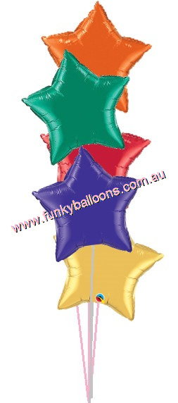 (image for) 5 x Foil Star Table Bunch (Float Time 3+ Days) - Click Image to Close