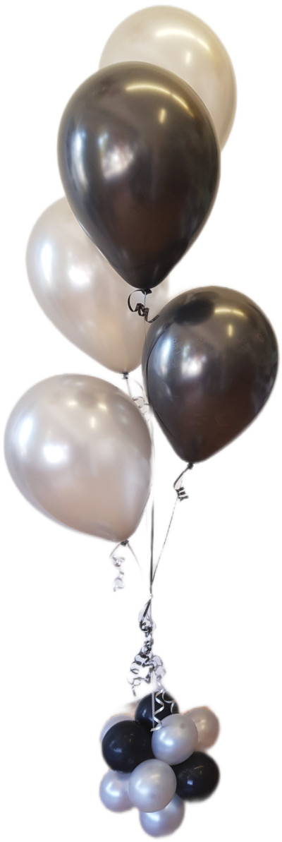 (image for) 5 Balloon Floor Bunch w/ Topiary Weight (Float Time 12 Hours) - Click Image to Close